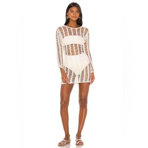 🛍️ superdown Miranda Crochet Mini Dress in White